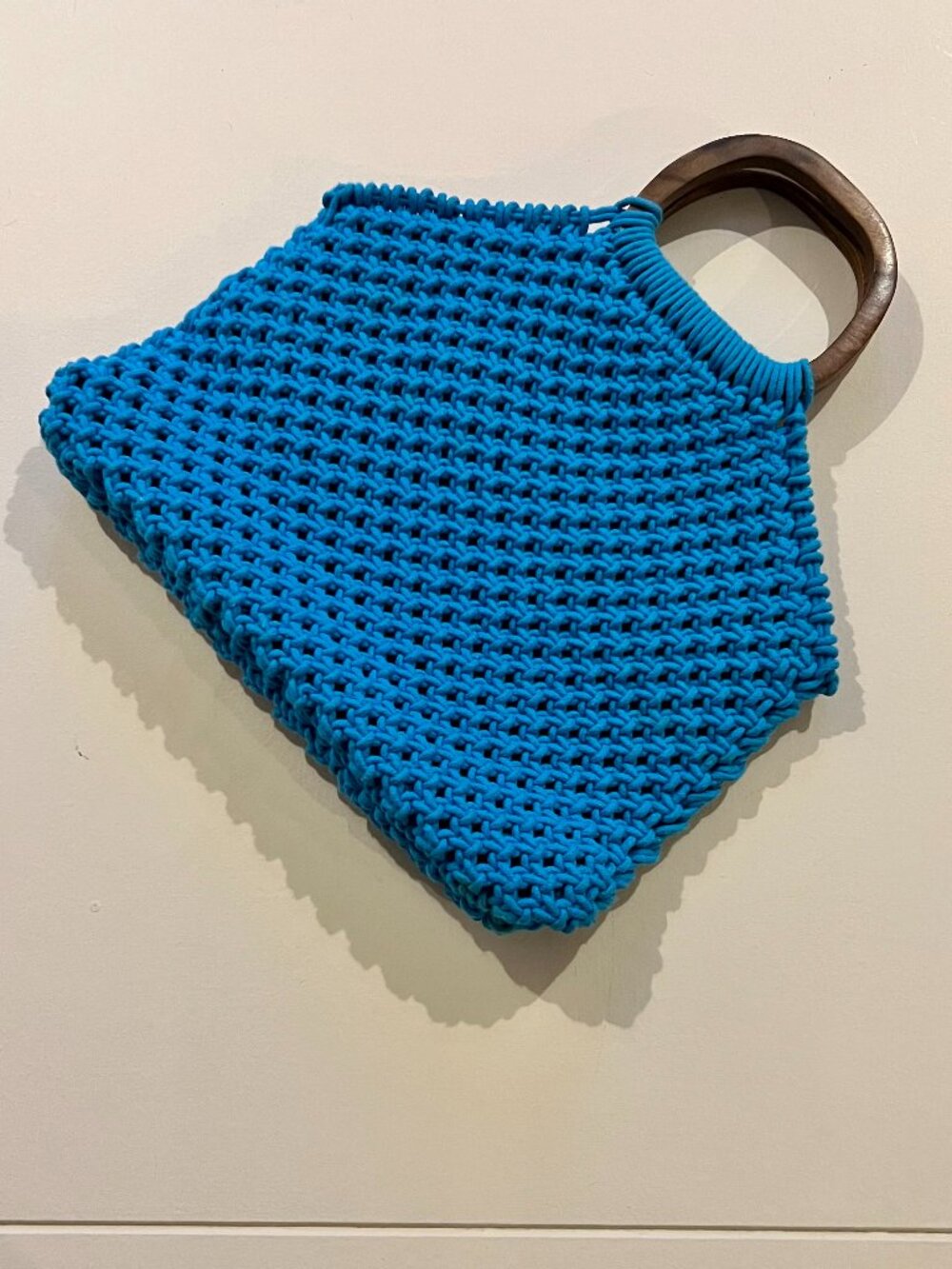 Royal Blue Summer Crochet Large Tote UO Brand New Mod